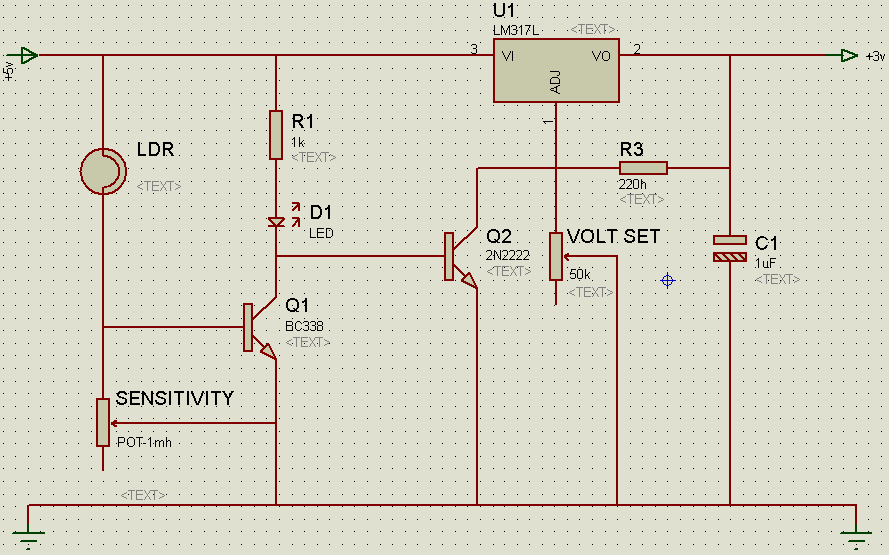 Powering automatically a FM-Radio with a simply ambient light switching system