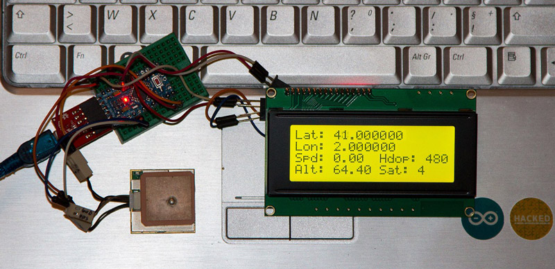 TinyGPS lib and 4x20 LCD i2c Screen